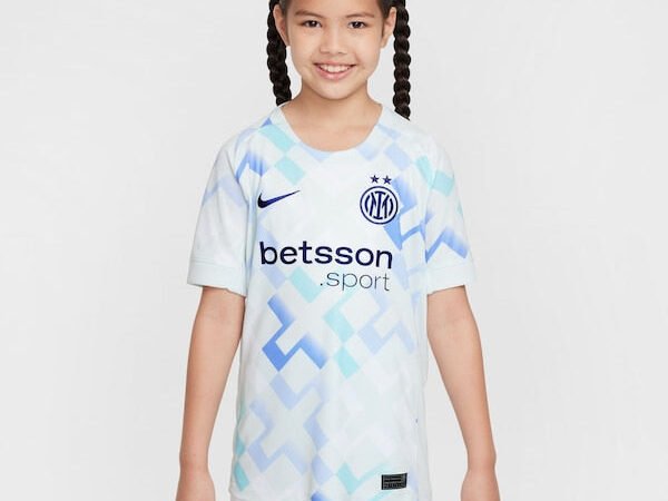 Inter Milan Nike Youth 2025/26 Away Replica Jersey - Aqua/Blue