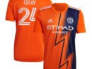 Tayvon Gray New York City FC adidas 2022 The Volt Kit Replica Player Jersey - Orange
