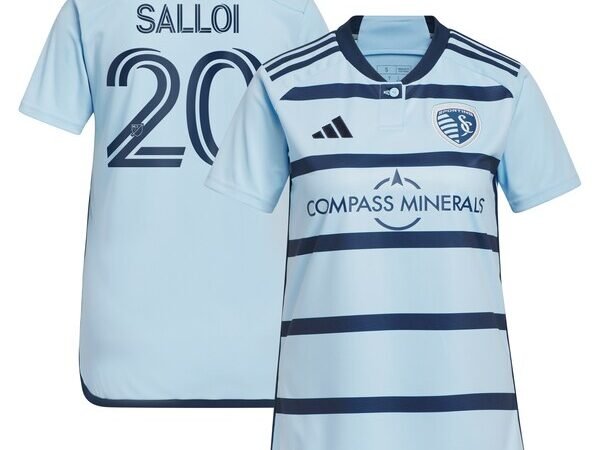 Daniel Salloi Sporting Kansas City adidas Women's 2024 Hoops 4.0 Replica Player Jersey - Light Blue