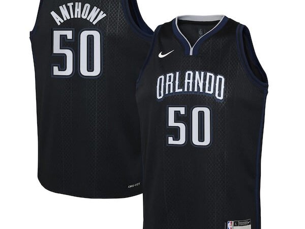 Cole Anthony Orlando Magic Nike Youth 2022/23 Swingman Jersey - City Edition - Black