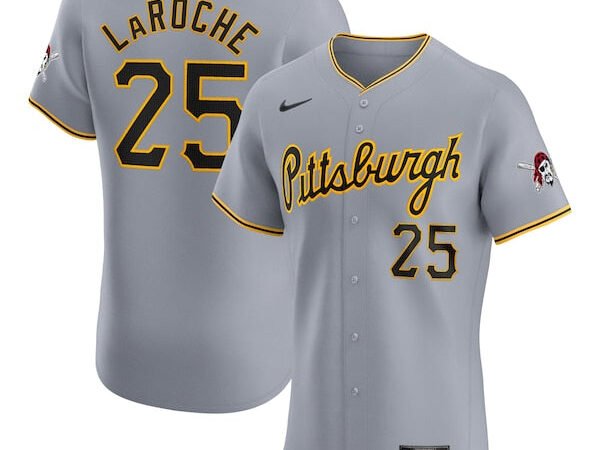 Adam LaRoche Pittsburgh Pirates Nike Road Elite Player Jersey - Gray