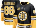 David Pastrnak Boston Bruins  100th Anniversary Premier Breakaway Player Jersey - Black