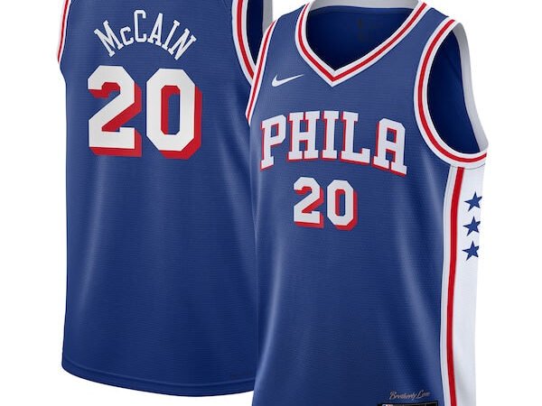 Jared McCain Philadelphia 76ers Nike Youth Swingman Jersey - Icon Edition - Royal