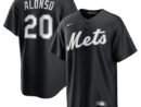 Pete Alonso New York Mets Nike Lights Out Replica Player Jersey - Black