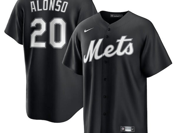 Pete Alonso New York Mets Nike Lights Out Replica Player Jersey - Black