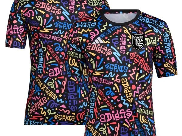 San Jose Earthquakes adidas 2024 Hispanic Heritage Pre-Match Top - Black