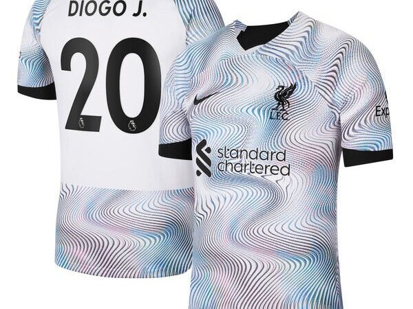 Diogo Jota Liverpool Nike 2022/23 Home Breathe Stadium Replica Player Jersey - White