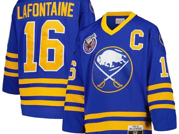 Pat LaFontaine Buffalo Sabres Youth 1992 Blue Line Player Jersey - Royal