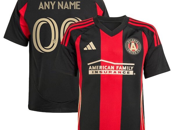 Atlanta United FC adidas Youth 2025 The Connector Replica Custom Jersey - Black