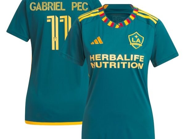Gabriel Pec LA Galaxy adidas Women's 2024 LA Kit Replica Player Jersey - Green