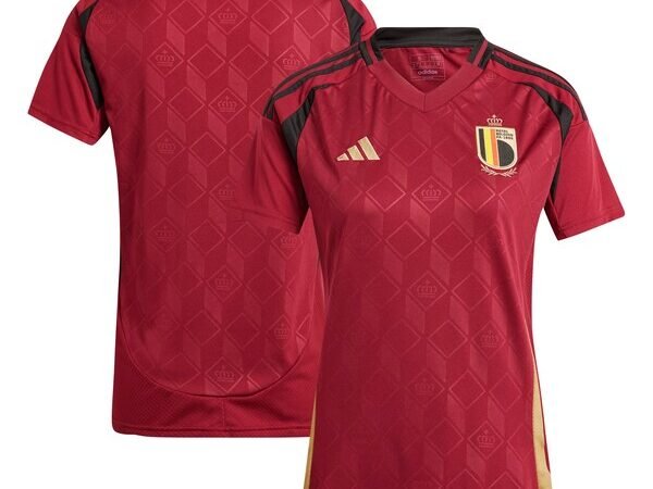 Belgium National Team adidas Women's 2024 Home Replica Jersey - Burgundy