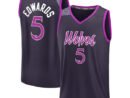 Anthony Edwards Minnesota Timberwolves  Youth 2025/26 City Edition Fast Break Jersey - Purple