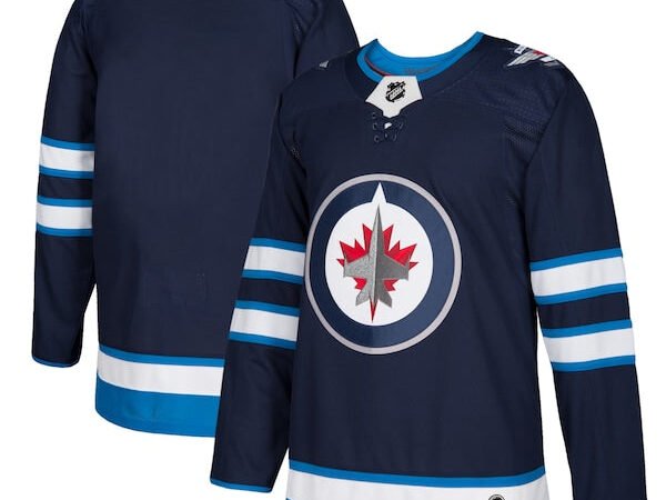 Winnipeg Jets adidas Home Authentic Blank Jersey - Navy