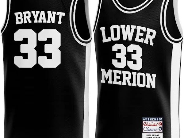 Kobe Bryant #33 Lower Merion High School Jersey - Black