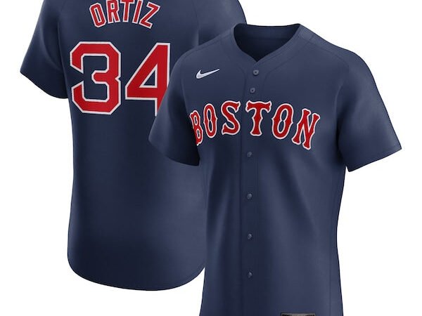 David Ortiz Boston Red Sox Nike Alternate Elite Player Jersey - Navy