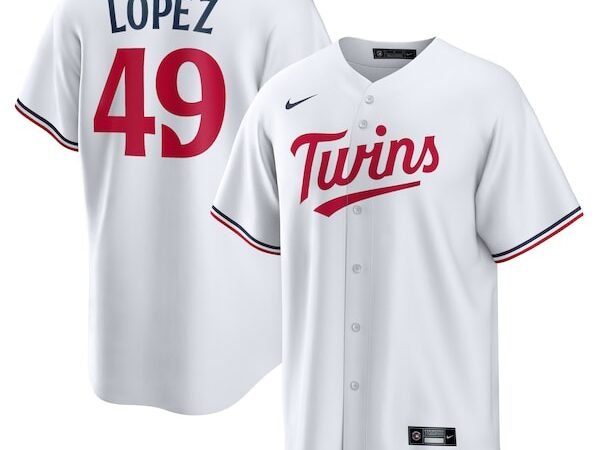 Pablo López Minnesota Twins Nike Home  Replica Player Jersey - White