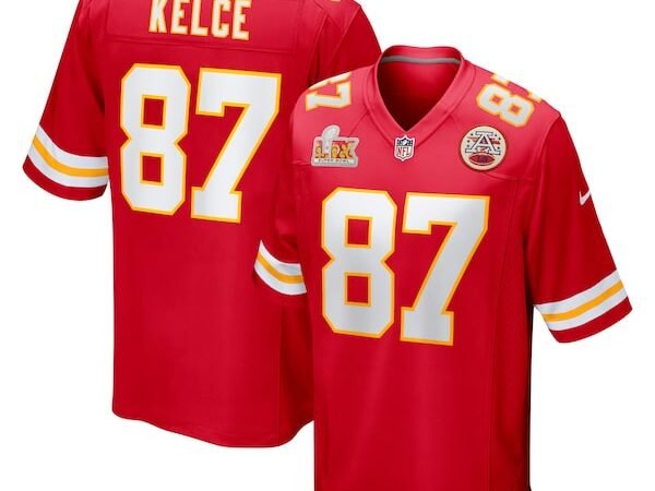 Travis Kelce Kansas City Chiefs Nike Super Bowl LIX Game Jersey - Red/White