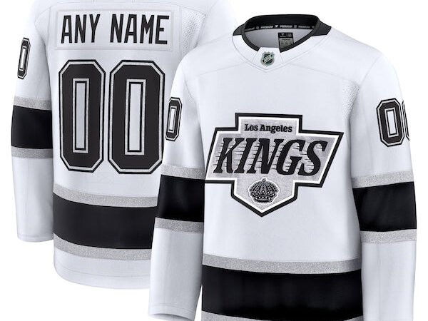 Los Angeles Kings  Away Premium Custom Jersey - White/Black