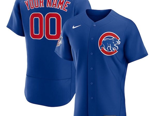 Chicago Cubs Nike Alternate Authentic Custom Jersey - Royal