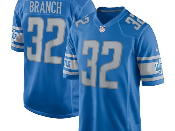 Brian Branch Detroit Lions Nike 2023 NFL Draft Pick Game Jersey - Blue