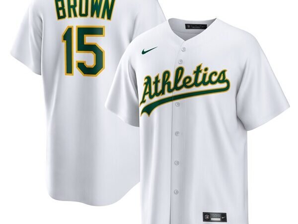 Seth Brown Athletics Nike Home Replica Jersey - White