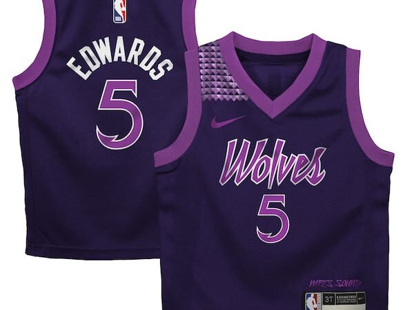 Anthony Edwards Minnesota Timberwolves Nike Infant 2025/26 City Edition Swingman Jersey - Purple