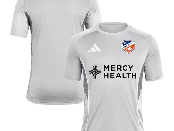 FC Cincinnati adidas 2025 Training Jersey - Silver