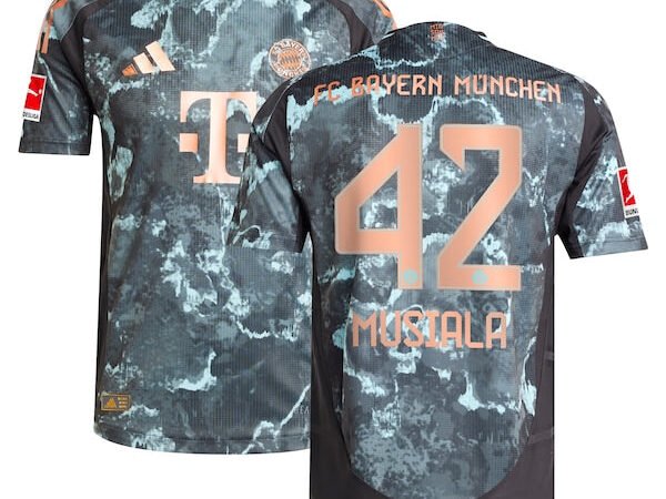 Jamal Musiala Bayern Munich adidas 2024/25 Away Authentic Player Jersey - Black