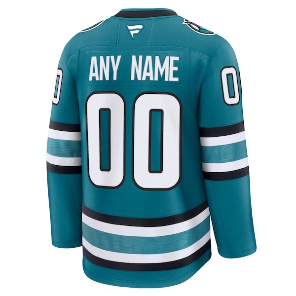 San Jose Sharks Home Premium Custom Jersey - Teal