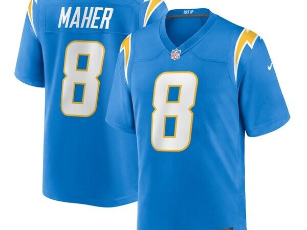 Brett Maher Los Angeles Chargers Nike Team Game Jersey -  Powder Blue