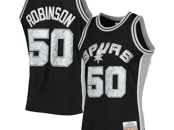 David Robinson San Antonio Spurs 1998/99 Hardwood Classics NBA 75th Anniversary Diamond Swingman Jersey - Black