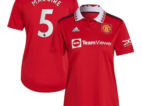 Harry Maguire Manchester United adidas Women's 2022/23 Home Replica Player Jersey - Red