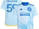 Aleksei Miranchuk Atlanta United FC adidas Youth 2024 The Resurgens Kit Replica Player Jersey - Light Blue