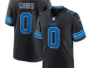 Jahmyr Gibbs Detroit Lions Nike 2nd Alternate Game Player Jersey - Black