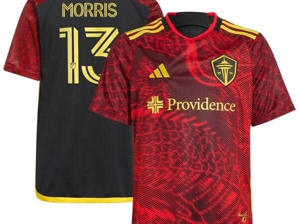 Jordan Morris Seattle Sounders FC adidas Youth 2024 The Bruce Lee Kit Replica Player Jersey – Red