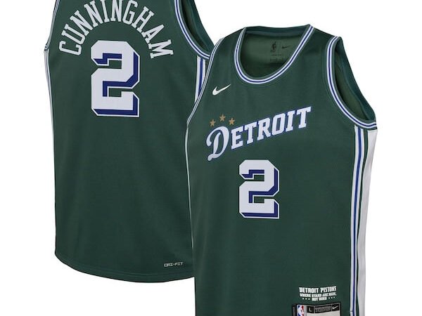 Cade Cunningham Detroit Pistons Nike Youth 2022/23 Swingman Jersey - City Edition - Green