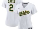 Khris Davis Oakland Athletics Nike Women's Home Replica Player Jersey - White/Green