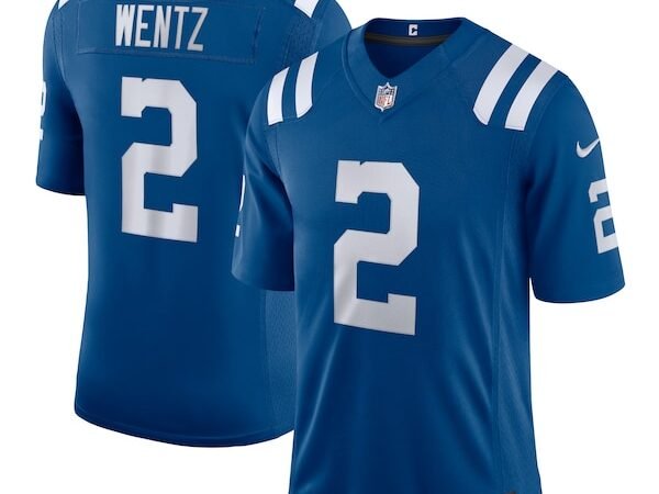 Carson Wentz Indianapolis Colts Nike Vapor Limited Jersey - Royal/White