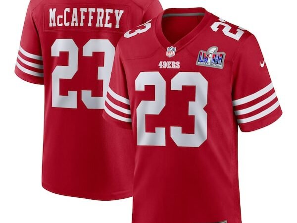 Christian McCaffrey San Francisco 49ers Nike Super Bowl LVIII Game Jersey - Scarlet