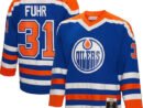 Grant Fuhr Edmonton Oilers  1986/87 Blue Line Player Jersey - Royal