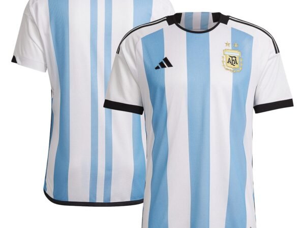 Custom Argentina National Team adidas 2022/23 Home Authentic Blank Jersey - White