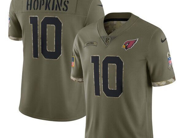 DeAndre Hopkins Arizona Cardinals Nike 2022 Salute To Service Limited Jersey - Olive
