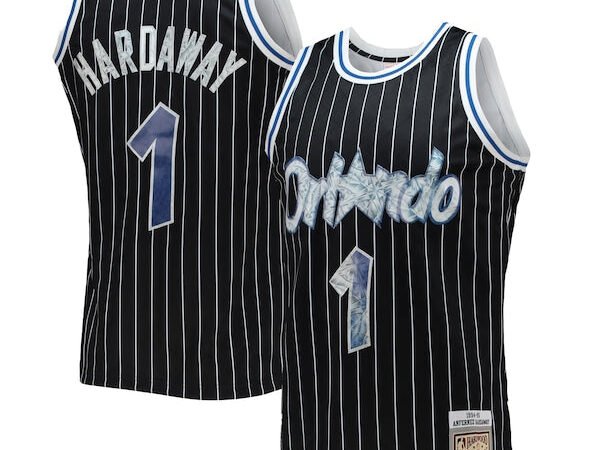 Penny Hardaway Orlando Magic 1996/97 Hardwood Classics NBA 75th Anniversary Diamond Swingman Jersey - Black