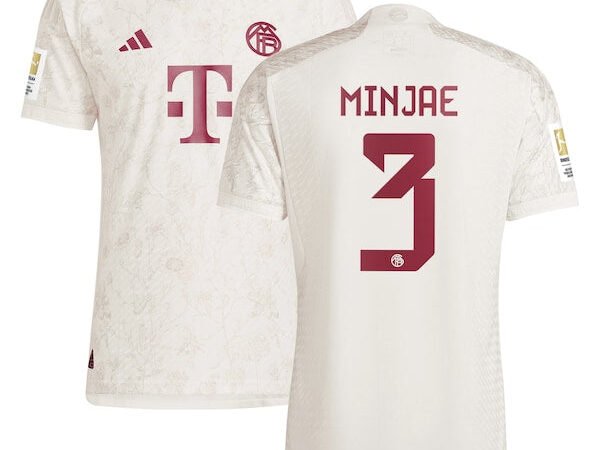 Kim Min-jae Bayern Munich adidas 2023/24 Third Authentic Jersey - White