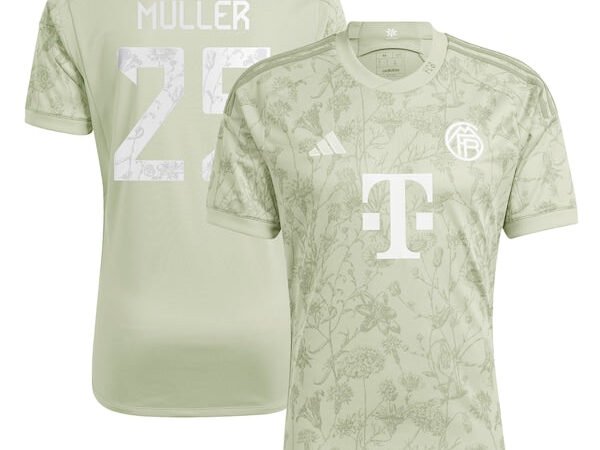 Thomas Müller Bayern Munich adidas 2023/24 Oktoberfest Replica Player Jersey - Green/White