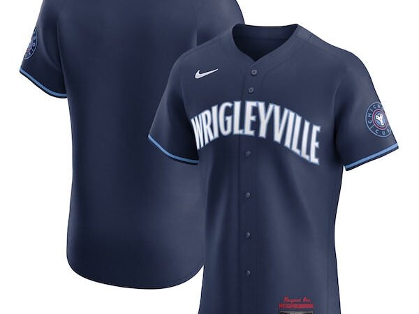 Chicago Cubs Nike City Connect Elite Jersey - Navy
