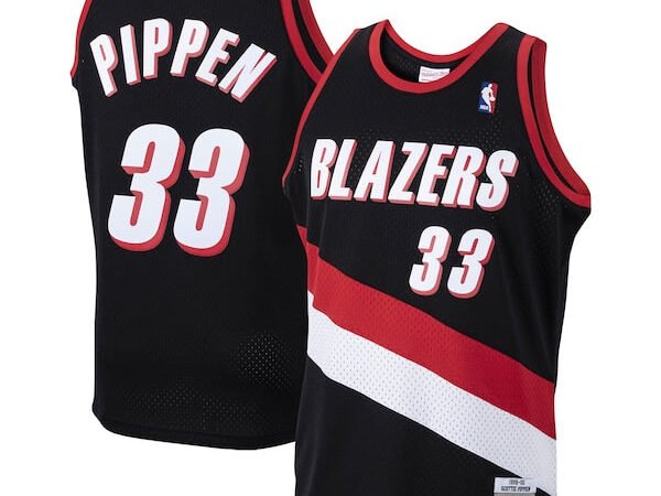 Scottie Pippen Portland Trail Blazers 1999/00 Hardwood Classics Swingman Jersey - Black
