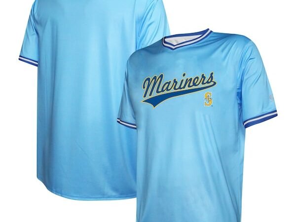 Seattle Mariners Stitches Cooperstown Collection Team Jersey - Light Blue