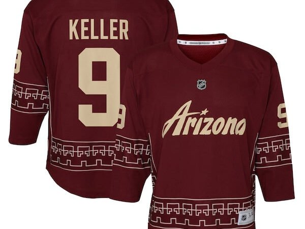 Clayton Keller Arizona Coyotes Youth Alternate 2022/23 Replica Player Jersey - Garnet