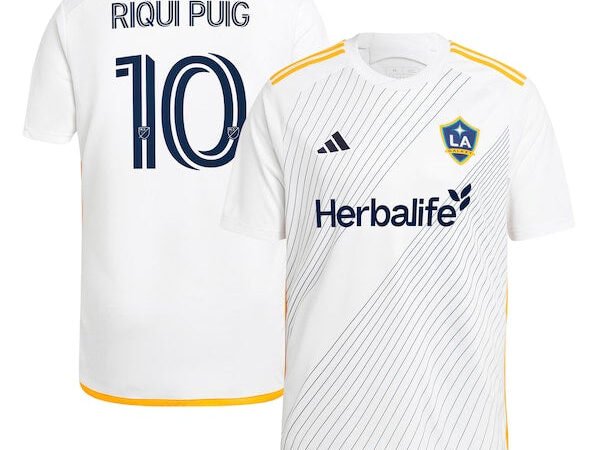 Riqui Puig LA Galaxy adidas 2024 Angeleno Kit Replica Player Jersey - White/Green